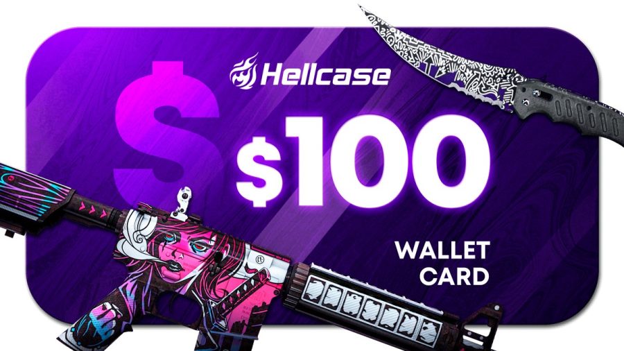 Hellcase.com 100 USD Wallet Card Code