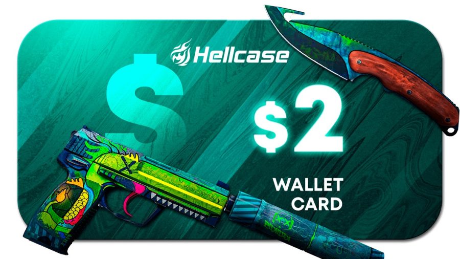 Hellcase.com 2 USD Wallet Card Code