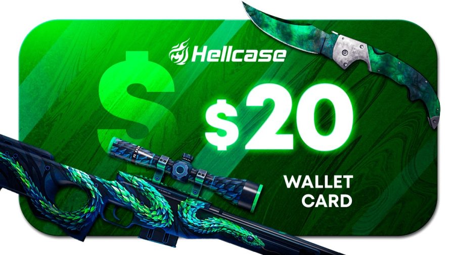 Hellcase.com 20 USD Wallet Card Code