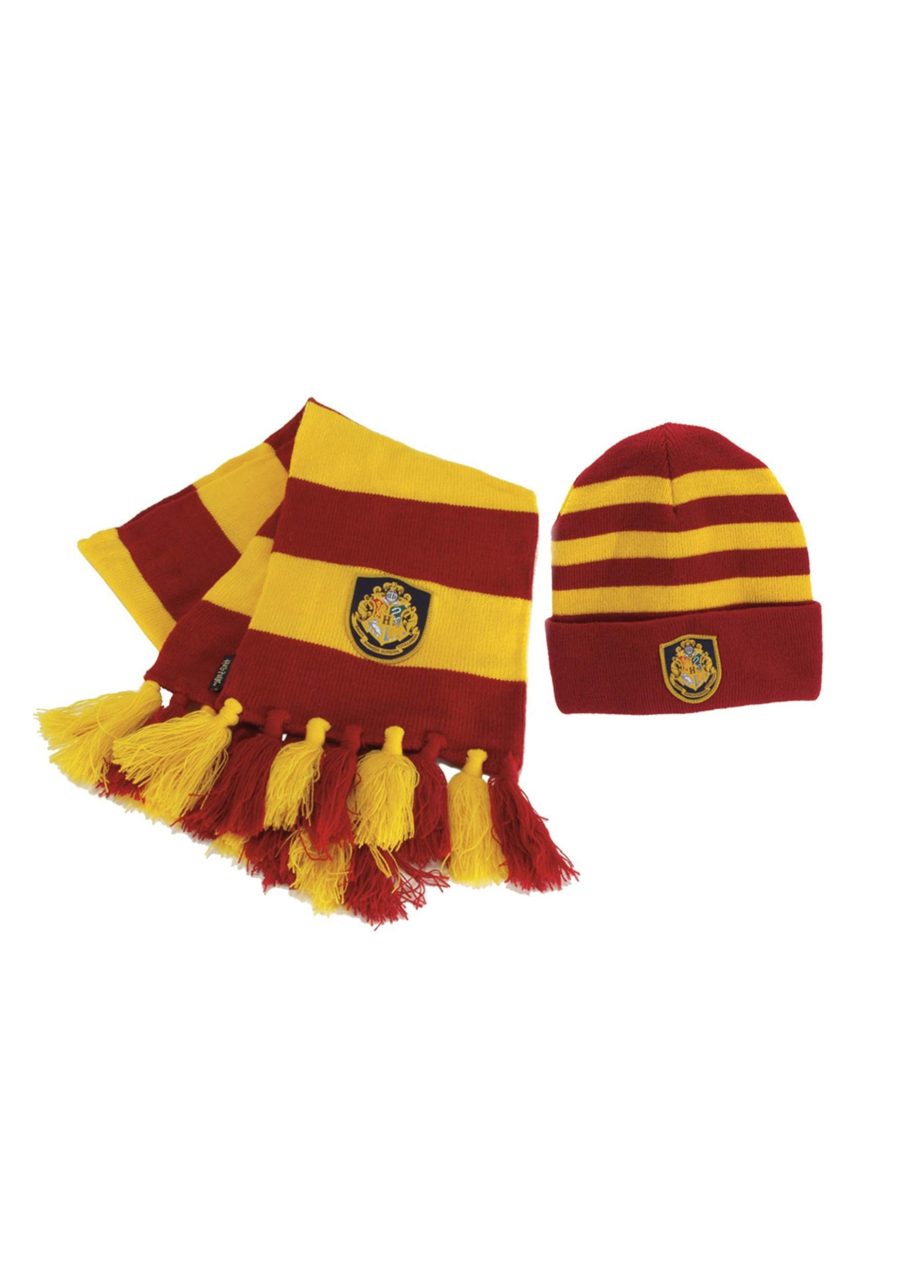 Hogwarts Scarf and Hat Set for Adults