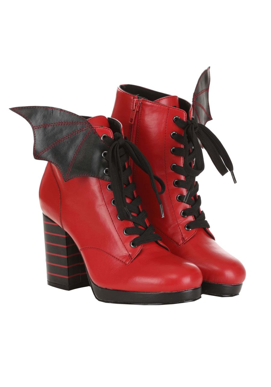 Hotel Transylvania Mavis Red Heeled Boots for Women