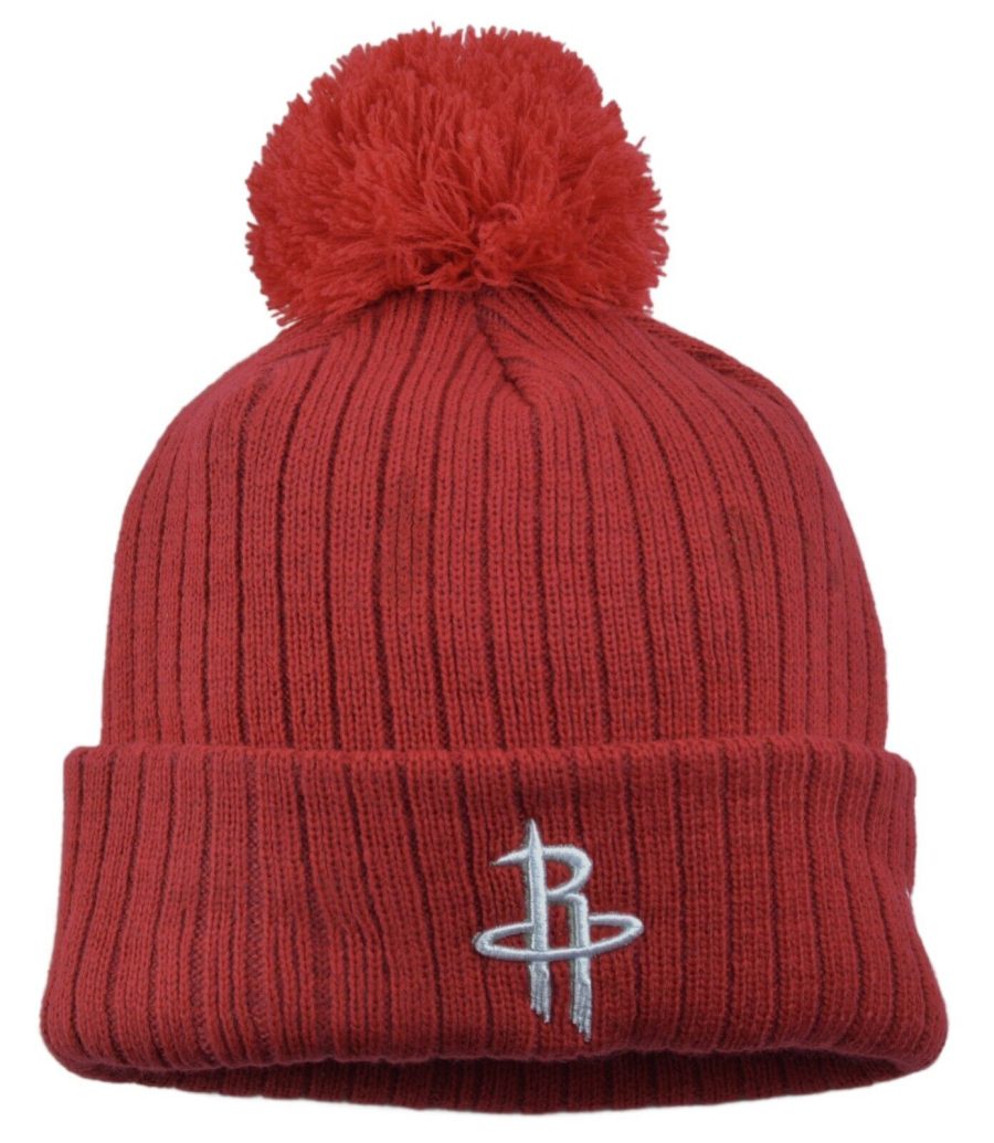 Houston Rockets NBA Breeze Basketball Pom Pom Knit Beanie by New Era