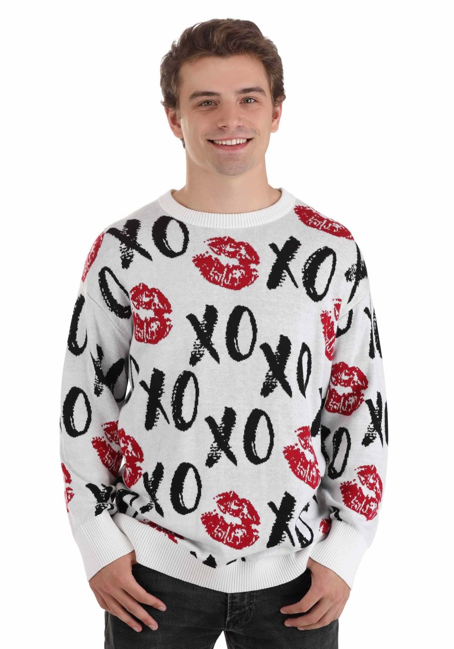 Hugs and Kisses Valentine's Day Adult Sweater