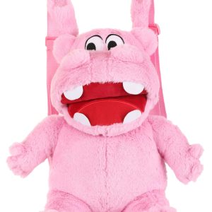 Hungry Hungry Hippos Pink Plush Backpack