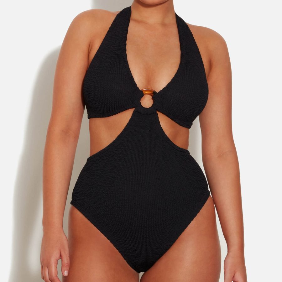 Hunza G Ursula Seersucker Swimsuit