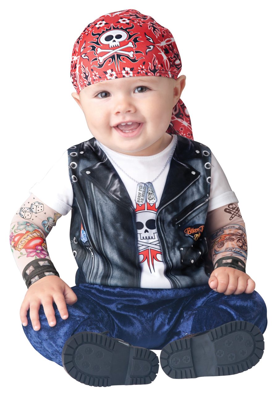 Infant Born to be Wild Biker Costume