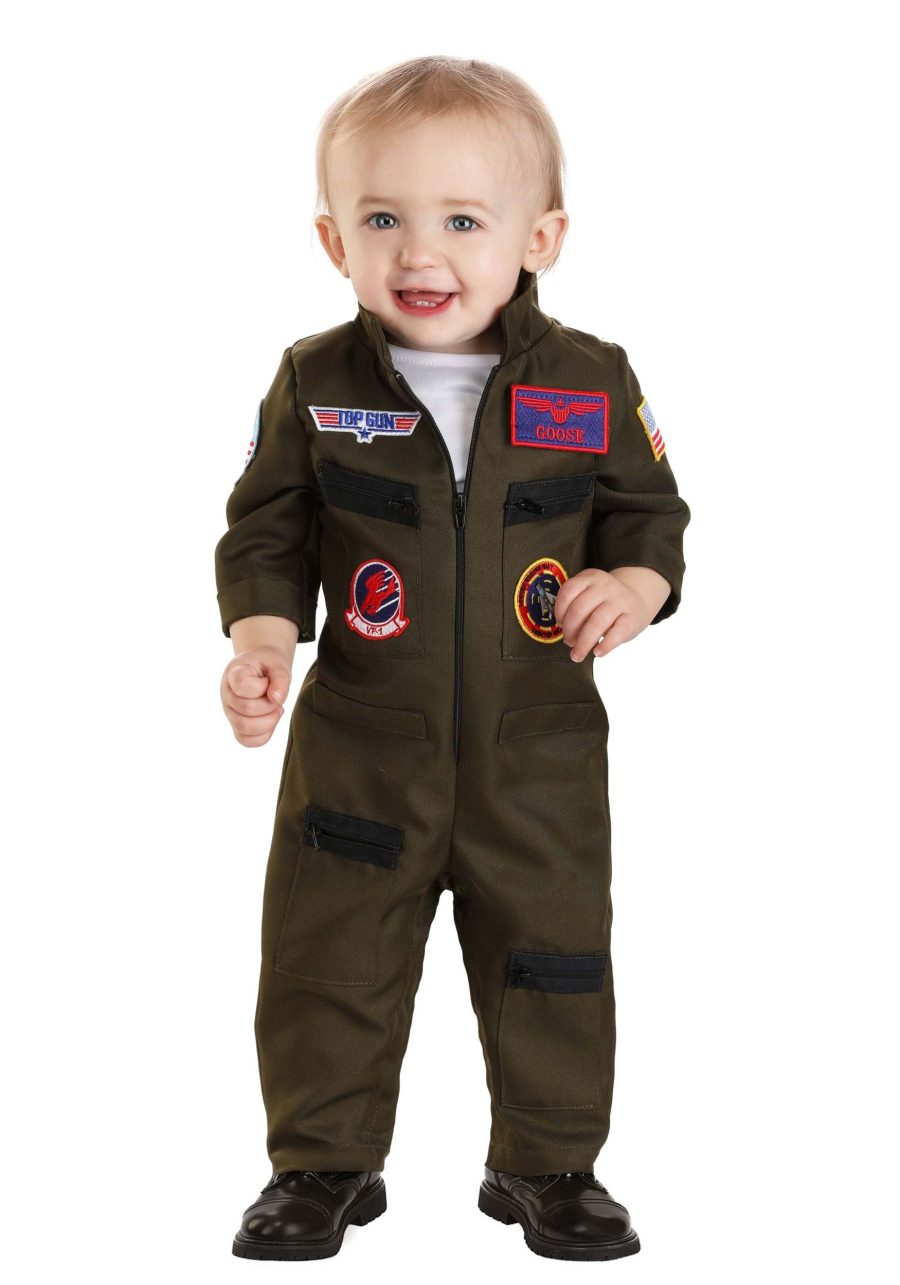 Infant Flight Suit Top Gun Costume