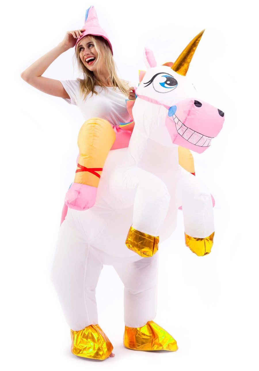 Inflatable Adult Unicorn Ride-On Costume