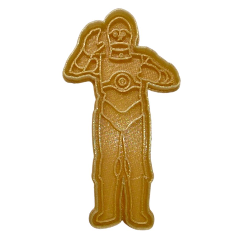 Inspired by C-3PO Humanoid Robot Star Wars Cookie Cutter Made in USA PR750