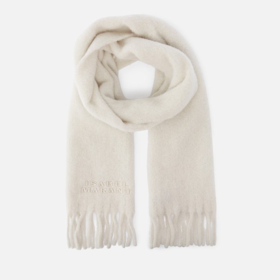 Isabel Marant Firny Check Wool-Blend Scarf