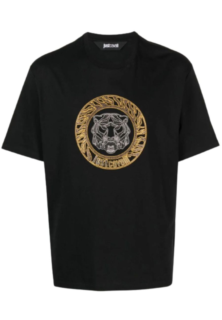 JUST CAVALLI T-SHIRT TIGER CRYSTAL