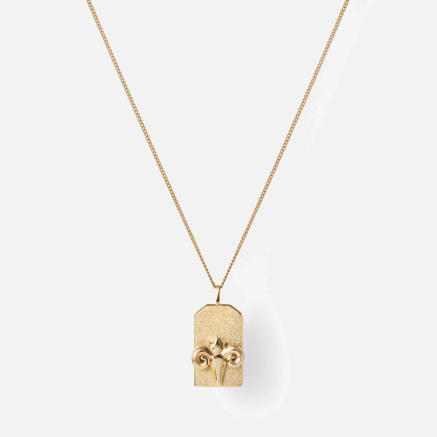 Jenny Bird Gold-Plated Zodiac Aries Necklace