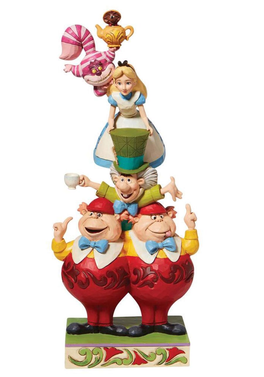 Jim Shore Alice in Wonderland Stacked Statue