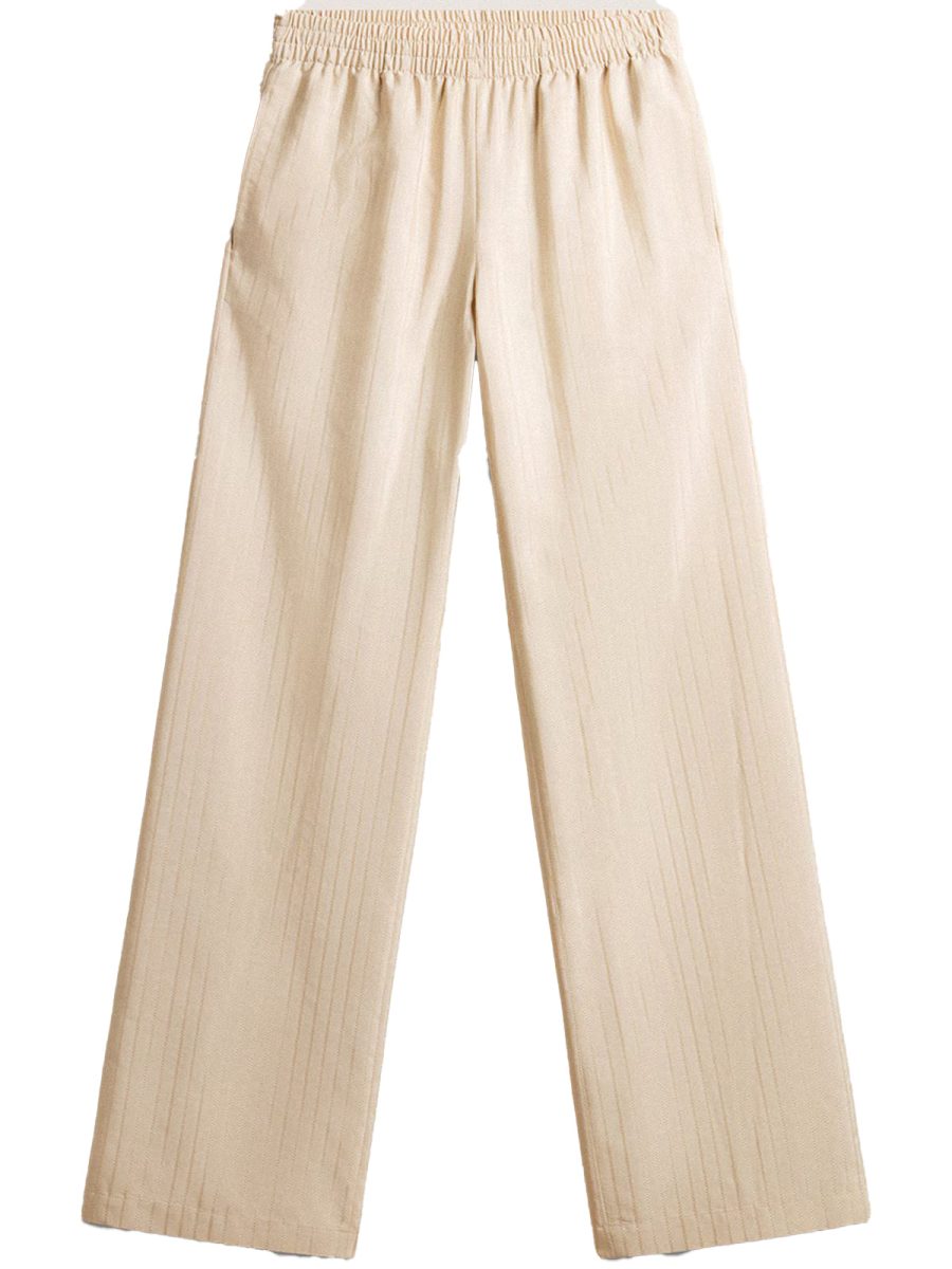 Jogging trousers in silk and viscose