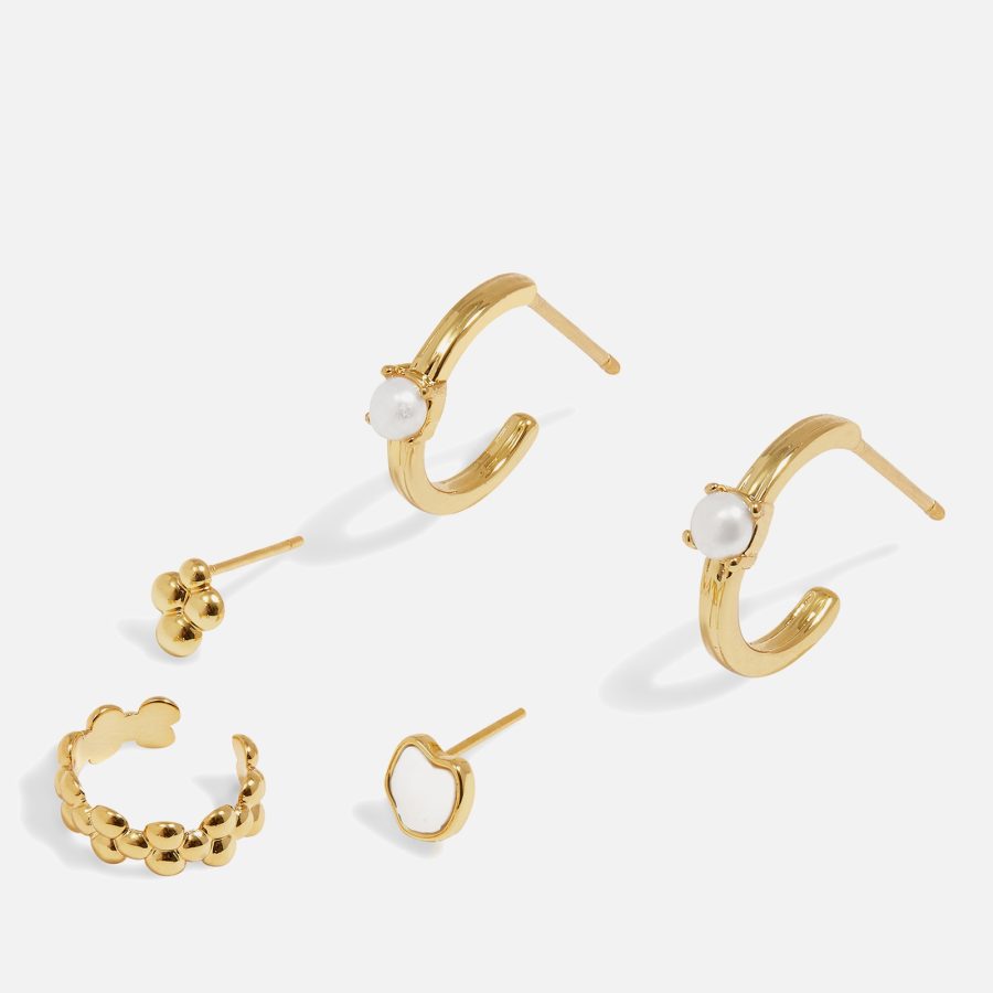 Joma Jewellery Stacks Of Style Gold-Plated Earrings