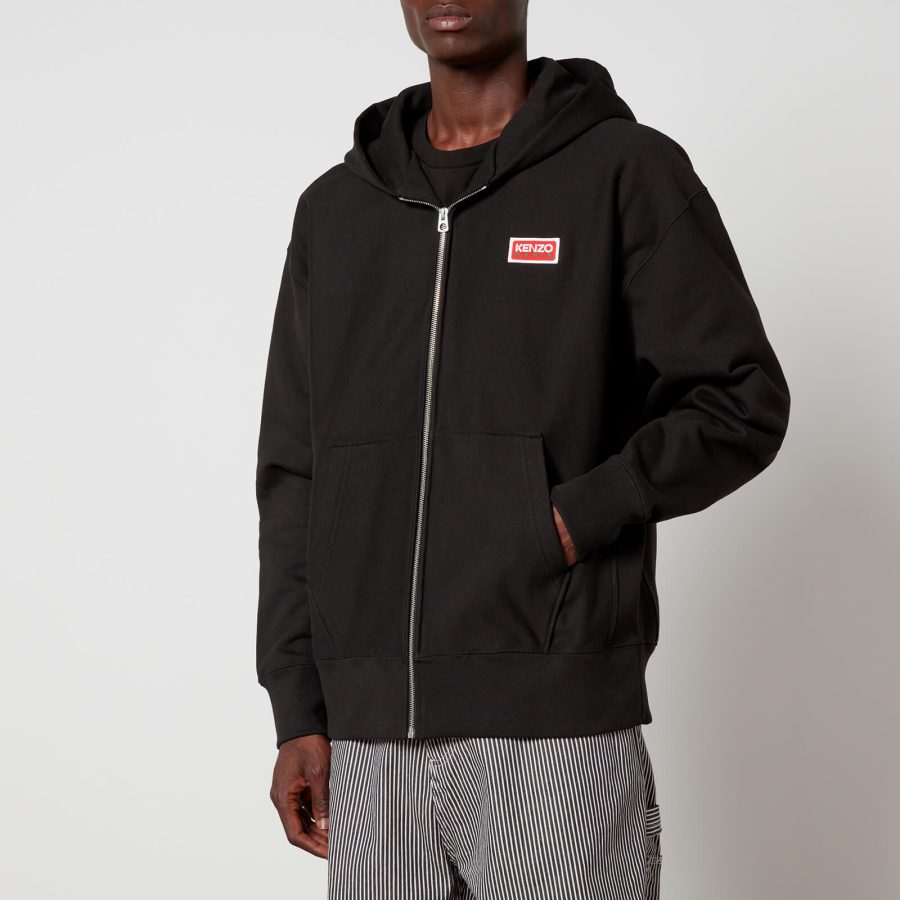 KENZO Paris Loopback Cotton-Blend Hoodie - L