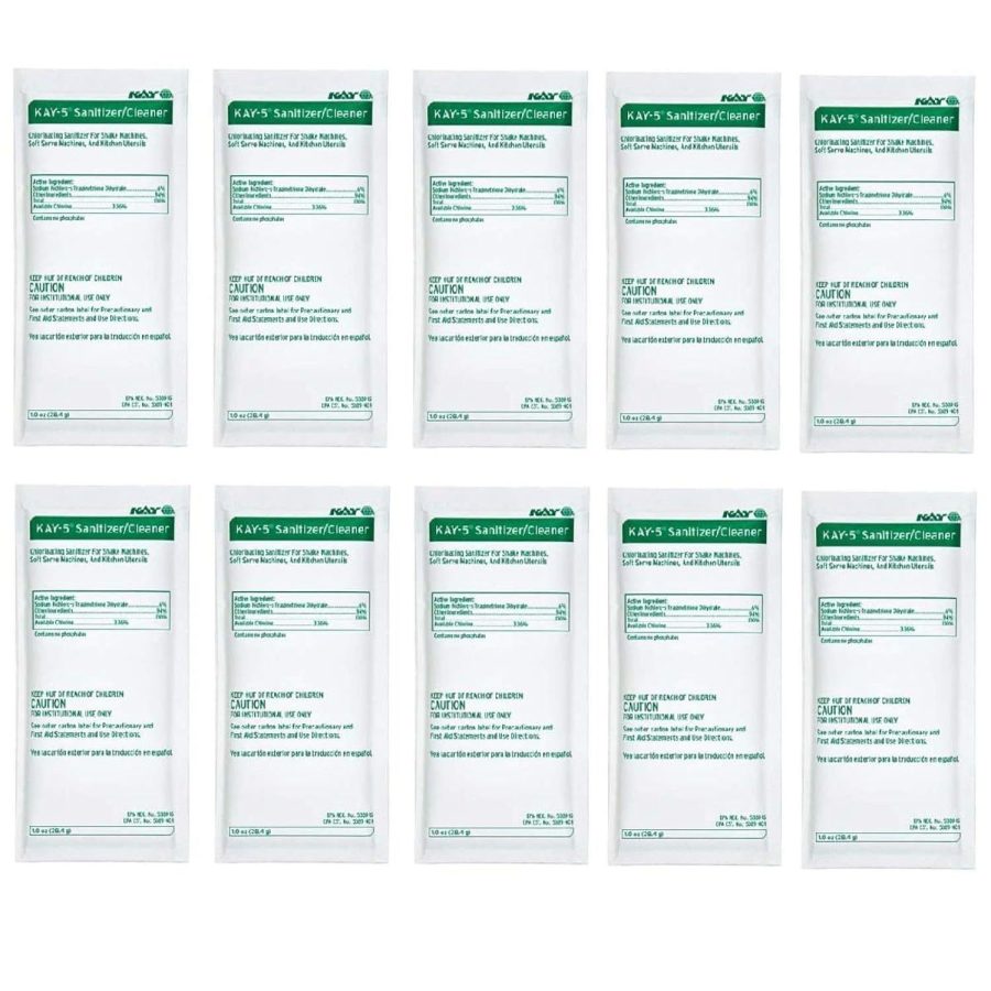 Kay 5 Chlorinating Cleaning Powder Lot Of 10, 1 Oz Packets