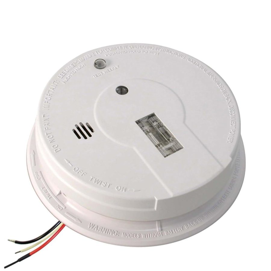 Kidde Hardwired Smoke Detector with Safety Light, 9-Volt Battery Backup, Ideal f