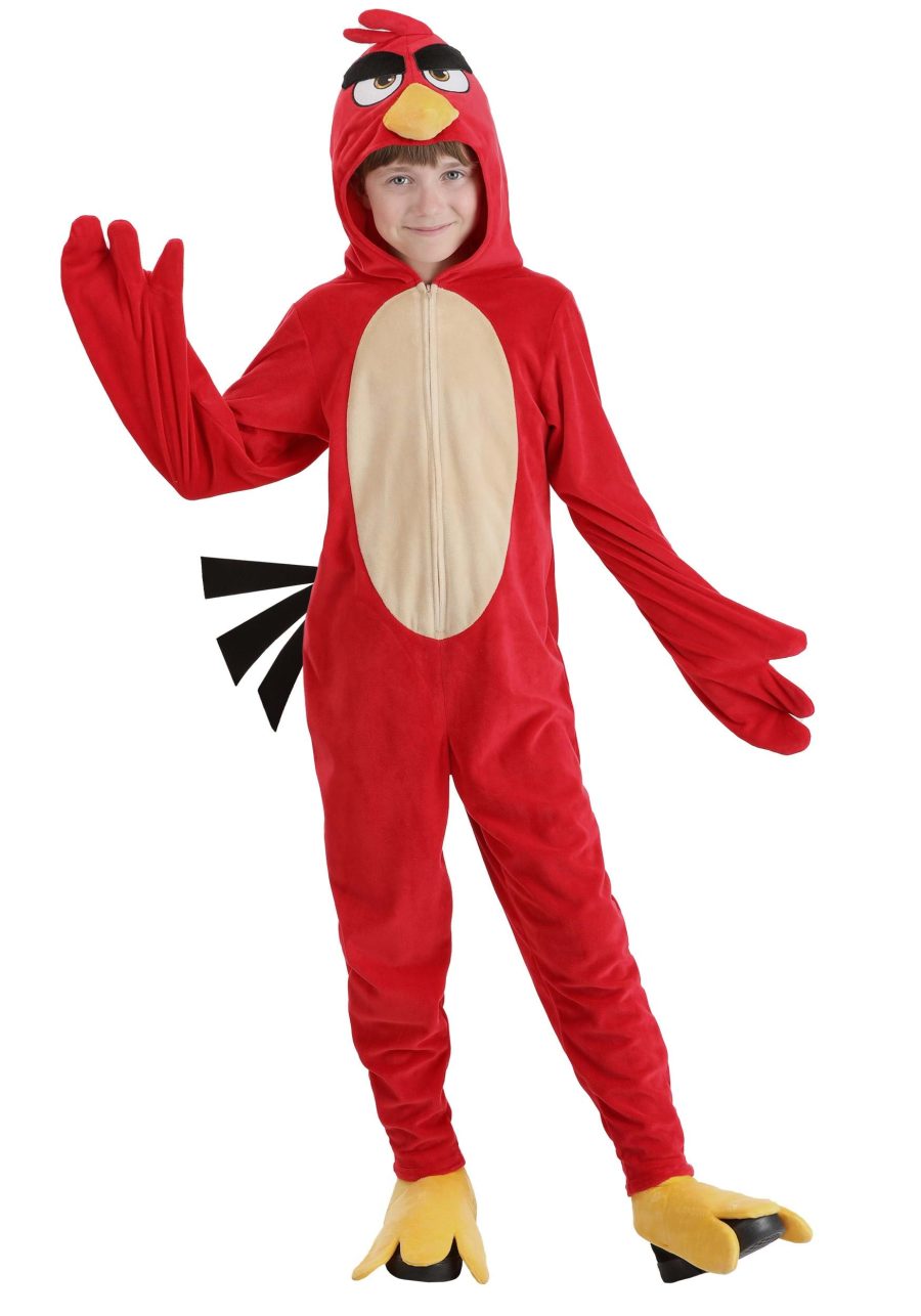 Kid's Angry Birds Red Costume Jumpsuit