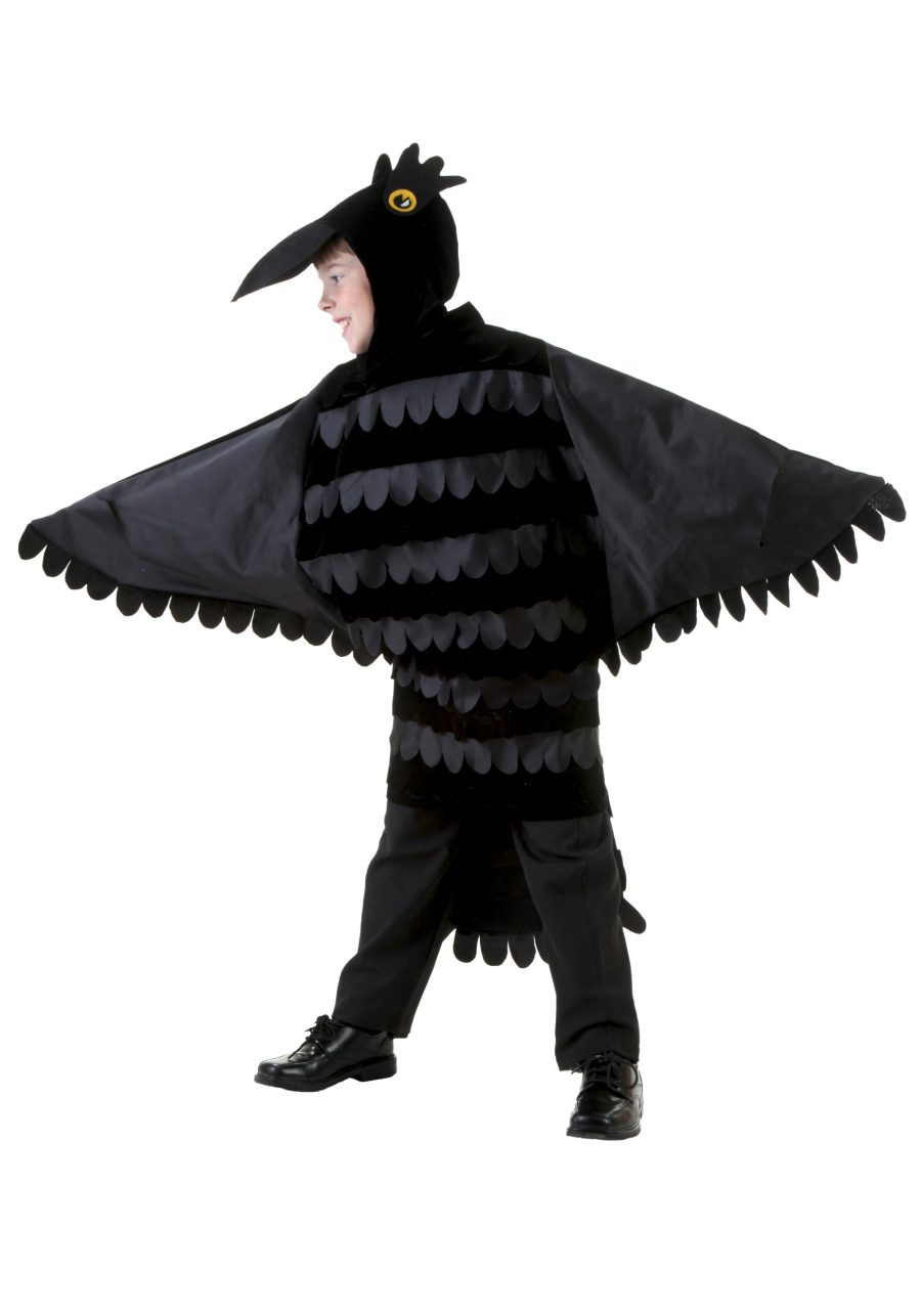 Kid's Black Crow Costume