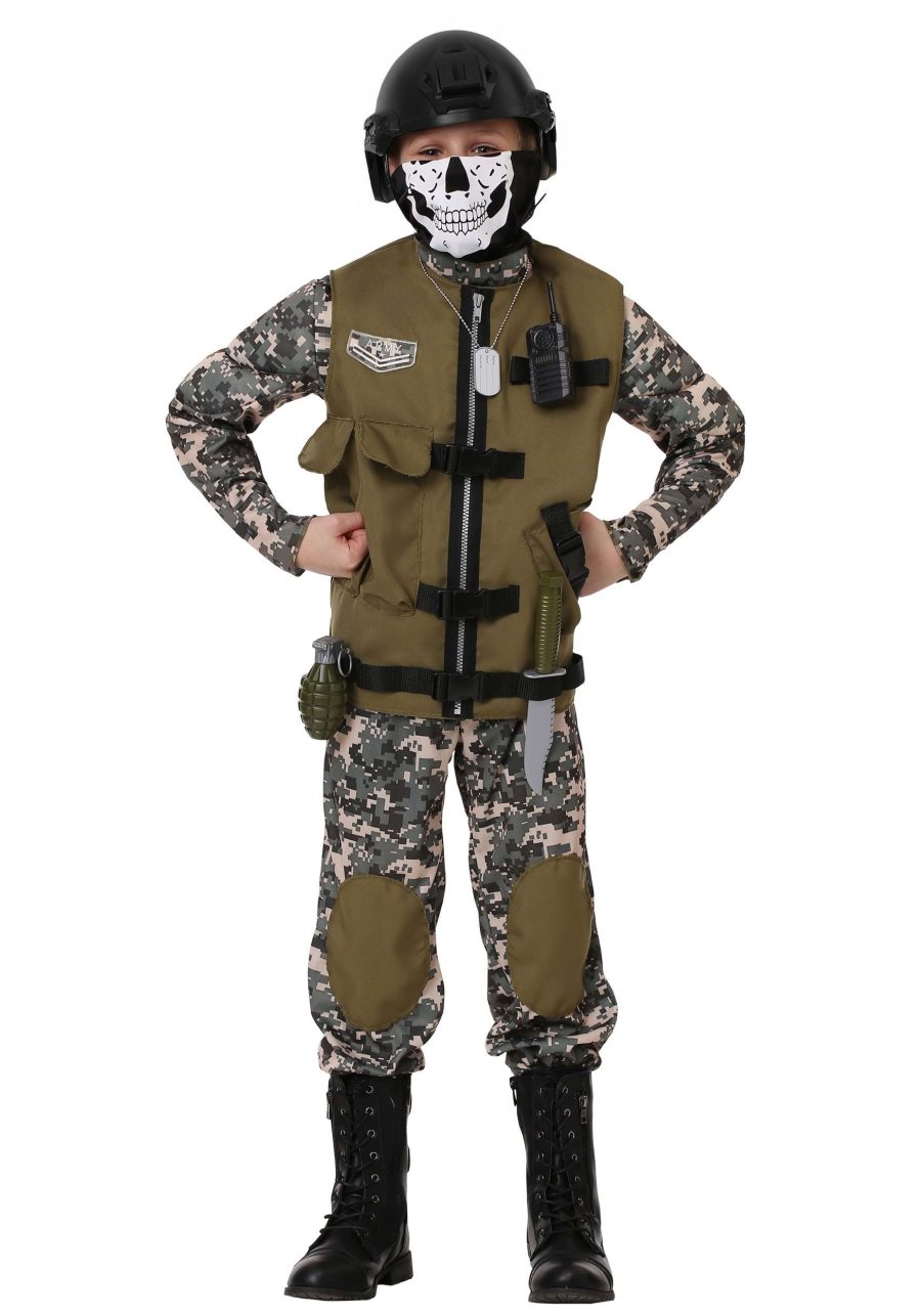 Kid's Camo Trooper Costume