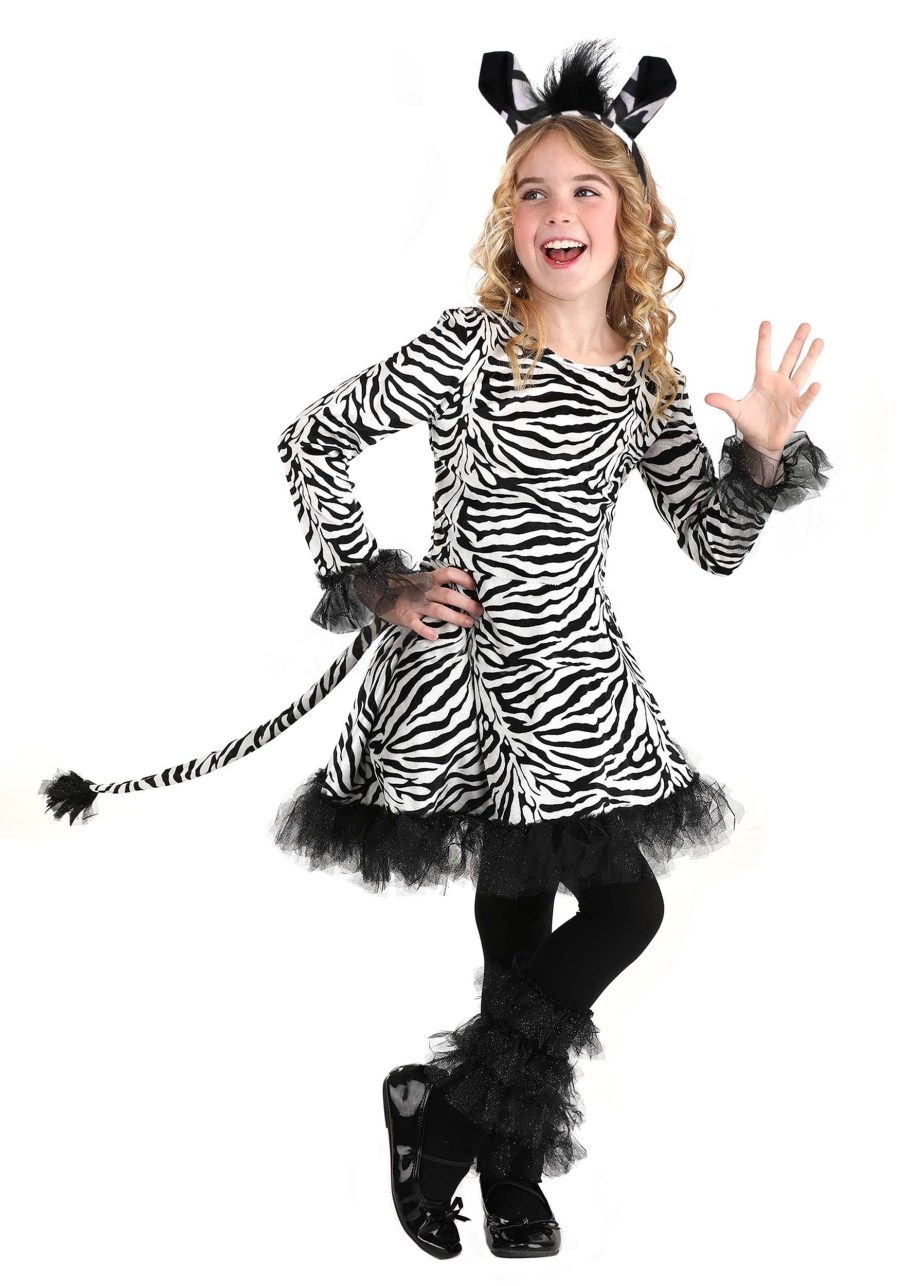 Kid's Dazzling Zebra Costume