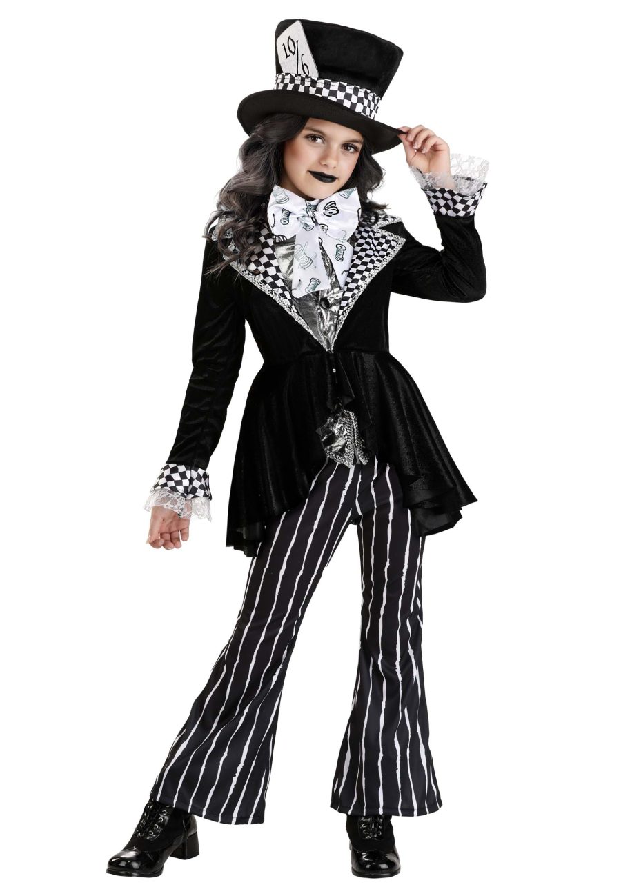 Kid's Deluxe Dark Mad Hatter Costume