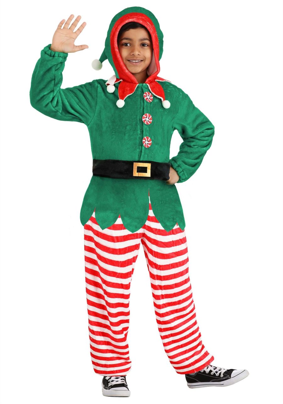 Kid's Elf Jumpsuit Costume