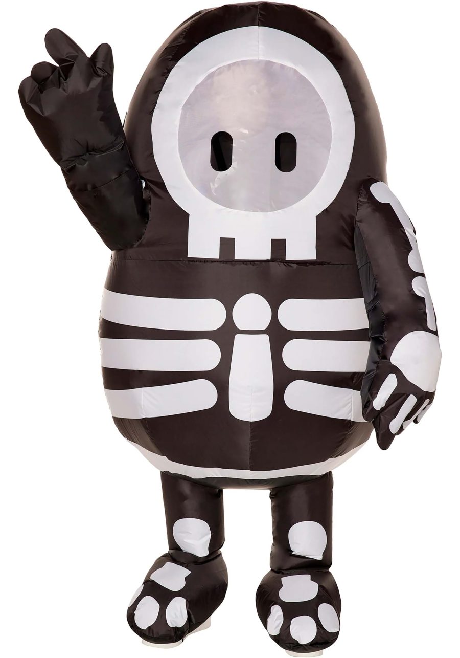 Kid's Inflatable Fall Guys Skeleton Costume