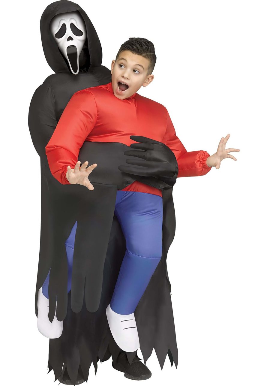 Kid's Inflatable Ghost Face Piggyback Costume