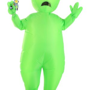 Kid's Inflatable Green Alien Costume