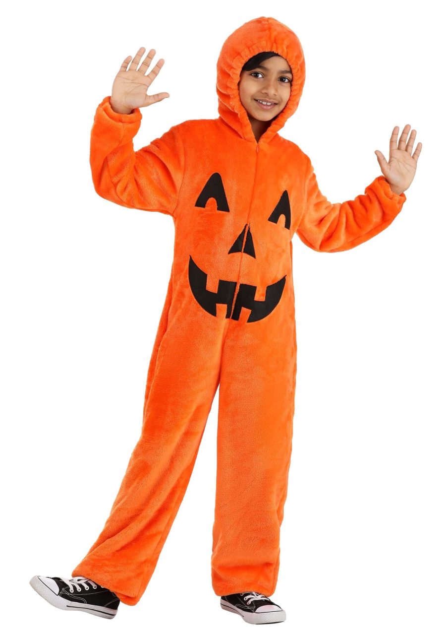 Kid's Jack-o-Lantern Onesie Costume