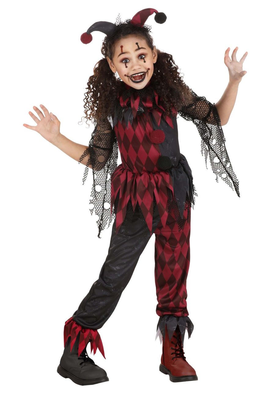 Kid's Jinxed Jester Clown Costume