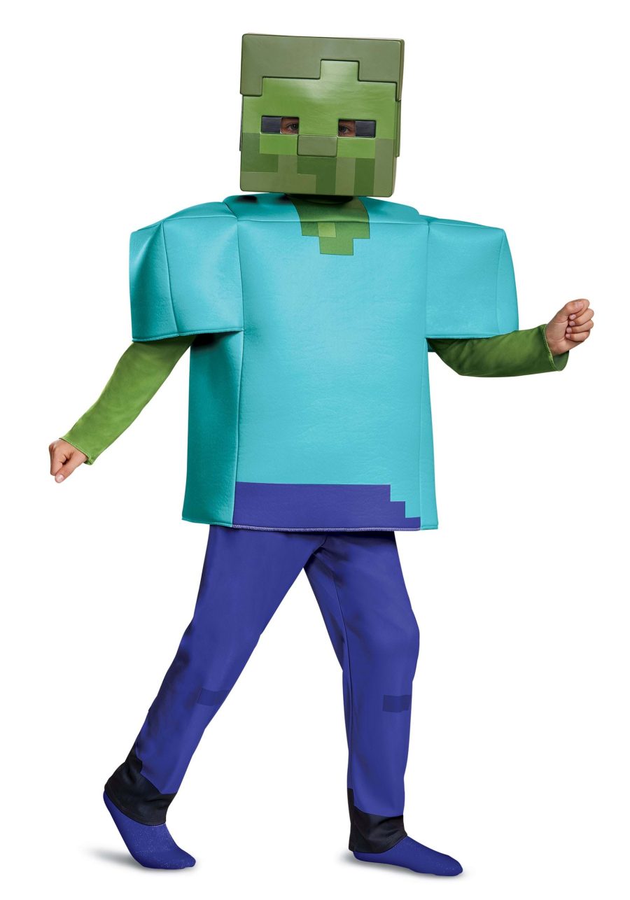 Kid's Minecraft Deluxe Zombie Costume