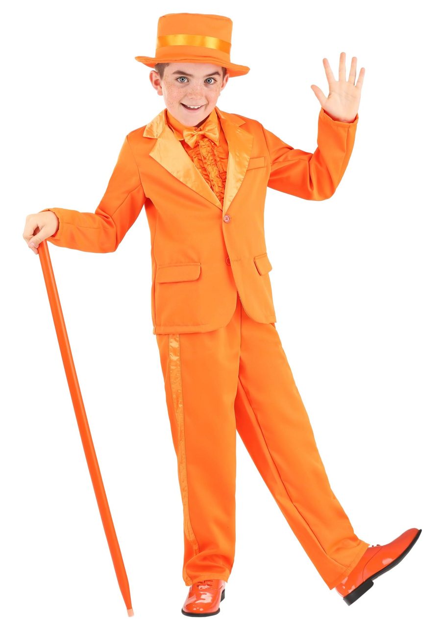 Kid's Orange Tuxedo