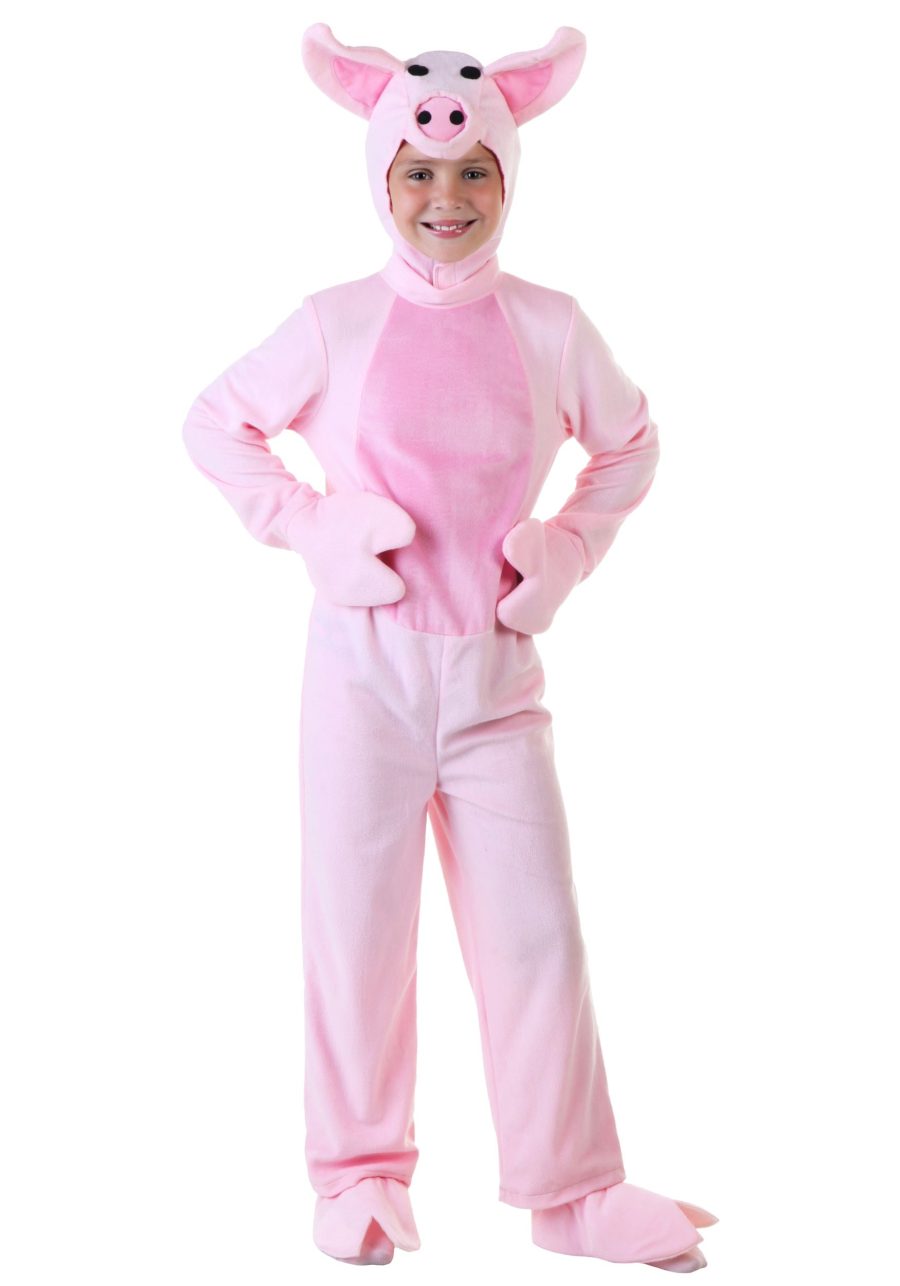 Kids Pink Pig Costume