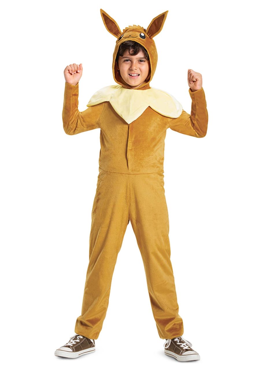 Kid's Pok??mon Eevee Hooded Jumpsuit Classic Costume