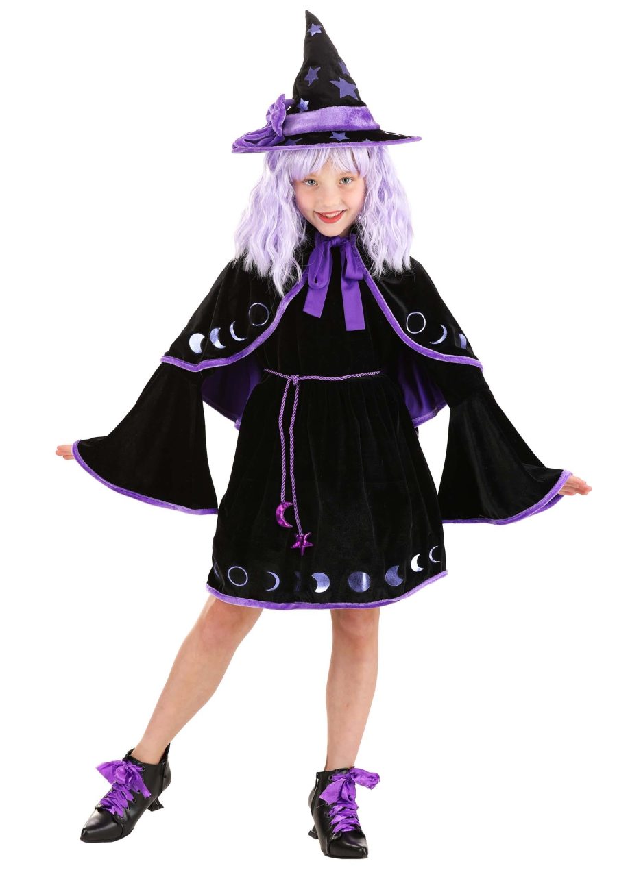 Kid's Purple Star Witch Costume