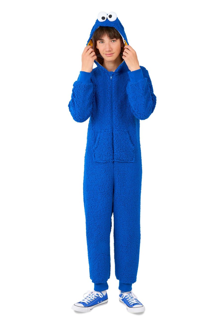 Kid's Sesame Street Cookie Monster Costume Onesie