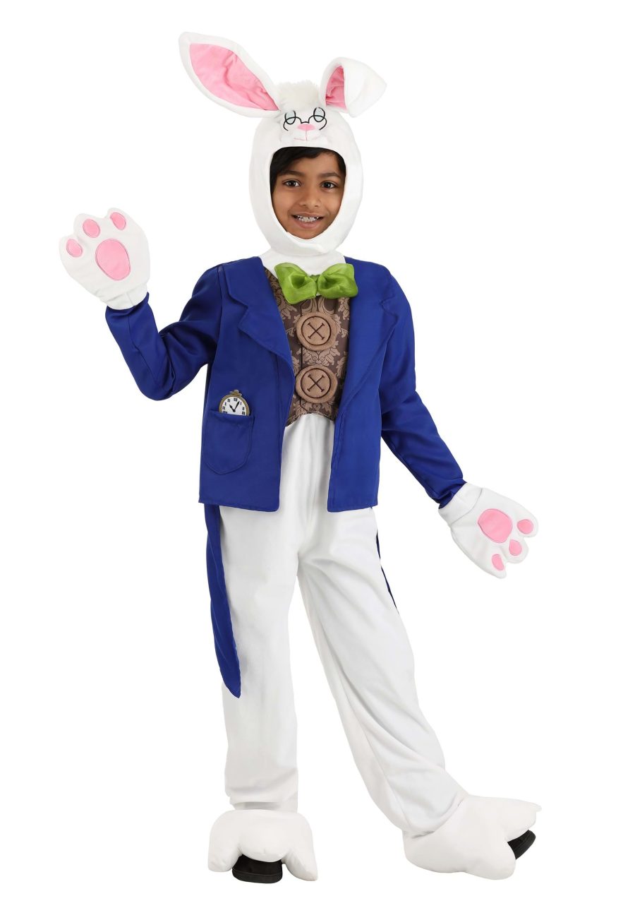 Kid's Whimsical White Rabbit Costume