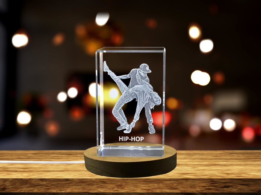 LED Base included | Hip-Hop Dancers | 3D Engraved Crystal