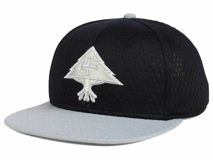 LRG Lifted Research Group Spring Training Black & Gray Jersey Snapback Cap