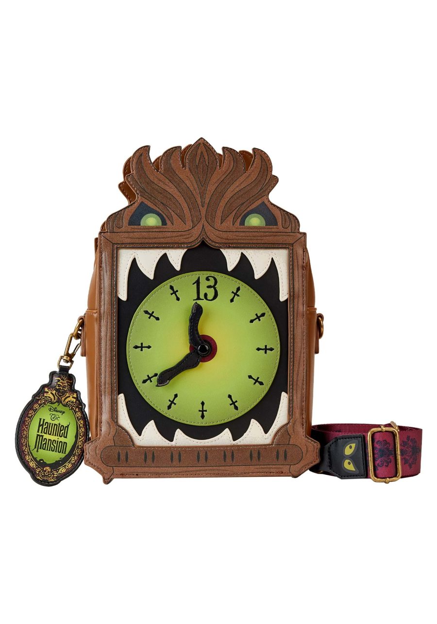 Loungefly Disney Haunted Mansion Clock Crossbody Bag