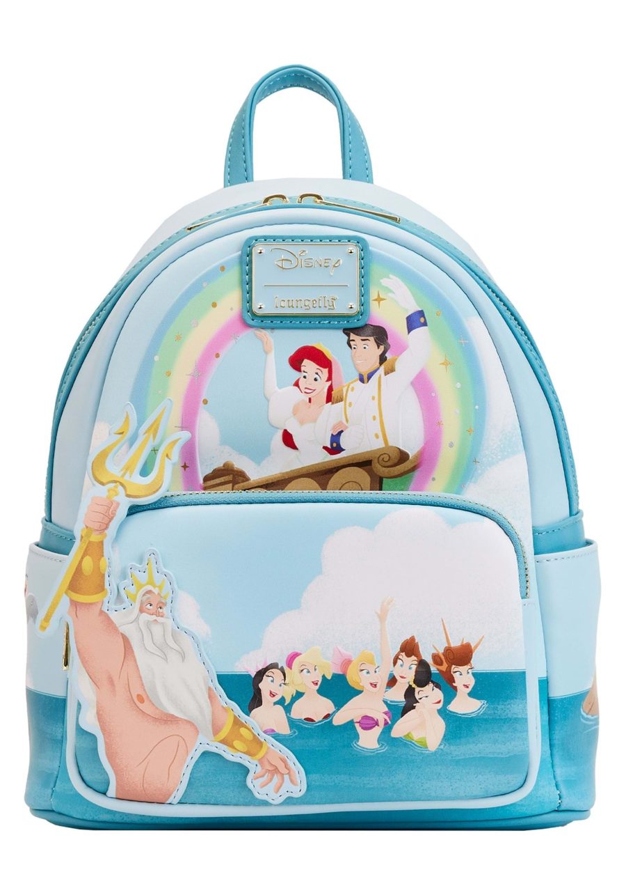 Loungefly Disney Little Mermaid Triton's Gift Mini Backpack