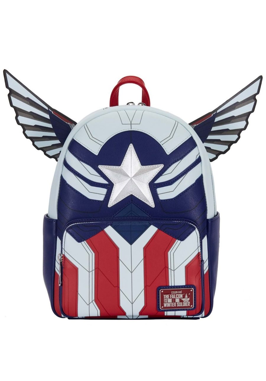 Loungefly Marvel Falcon Cosplay Mini Backpack