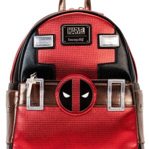 Loungefly Marvel Metallic Deadpool Cosplay Mini Backpack