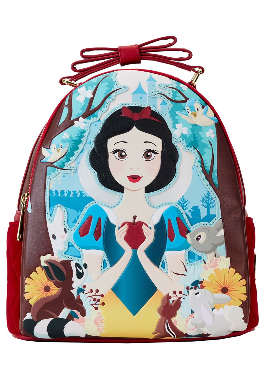 Loungefly Snow White Classic Apple Quilted Mini Backpack