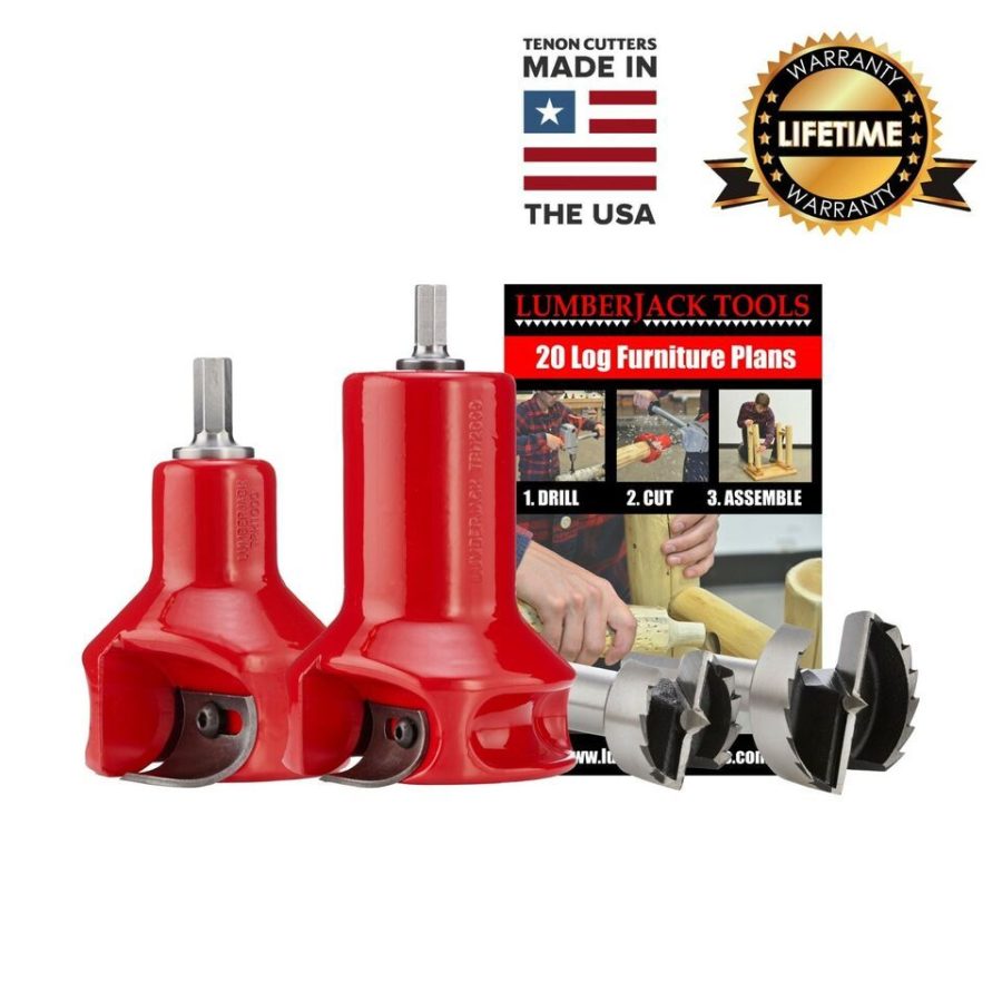 Lumberjack Tools 1" & 2" Home Starter Kit HSK2 Log Furniture Tenon Cutter