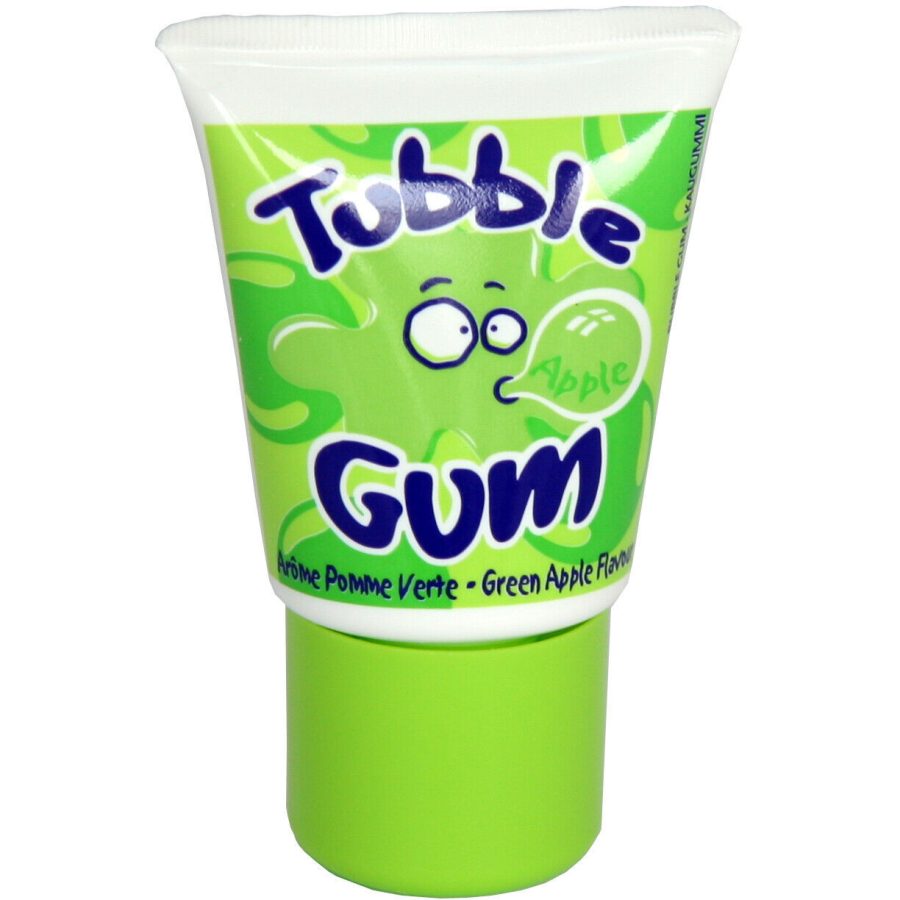 Lutti Tubble Color: APPLE gum in a tube -35g-Made in France FREE SHIPPING