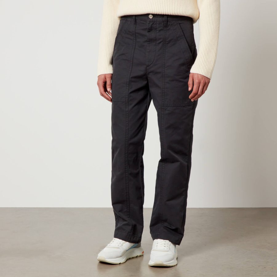 MARANT Leonel Cotton-Twill Straight-Leg Trousers - FR 38/M